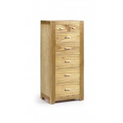 Comoda alta natural 7 cajones