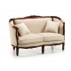 Sofa vintage louis honey 2 plazas con cojin