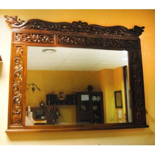 Espejo Colonial Tallado