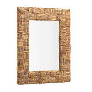 Espejo rattan cuerda cuadros