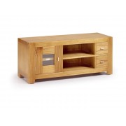 Mueble TV natural 2 Cajones 1 Puerta 2 Huecos 